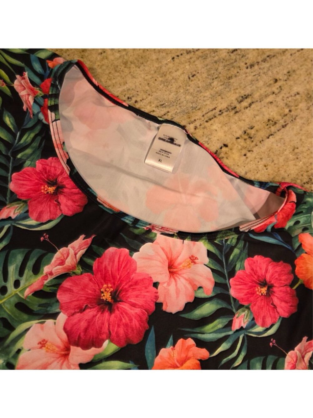 New! Dreamwave Size XL Floral 2 Piece Modest Swim Shirt & Pants UPF 50+ Wide-Leg - Picture 15 of 16